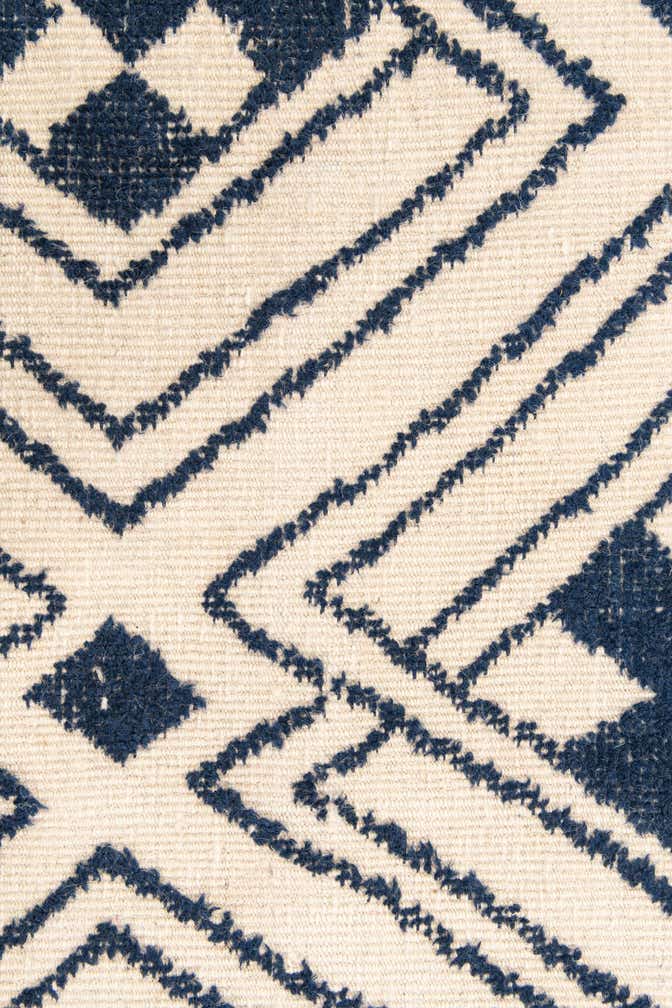 9' x 12' 2 Hand Knotted Moroccan Wool Rug