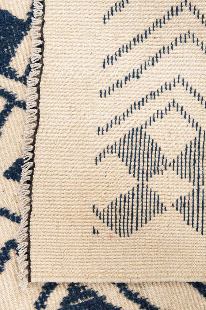 9' x 12' 2 Hand Knotted Moroccan Wool Rug