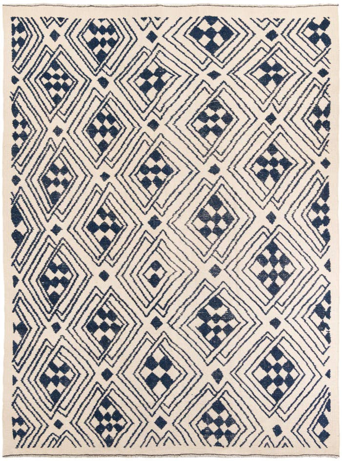 Detail image of 9' x 12' 2 Hand Knotted Moroccan Wool Rug