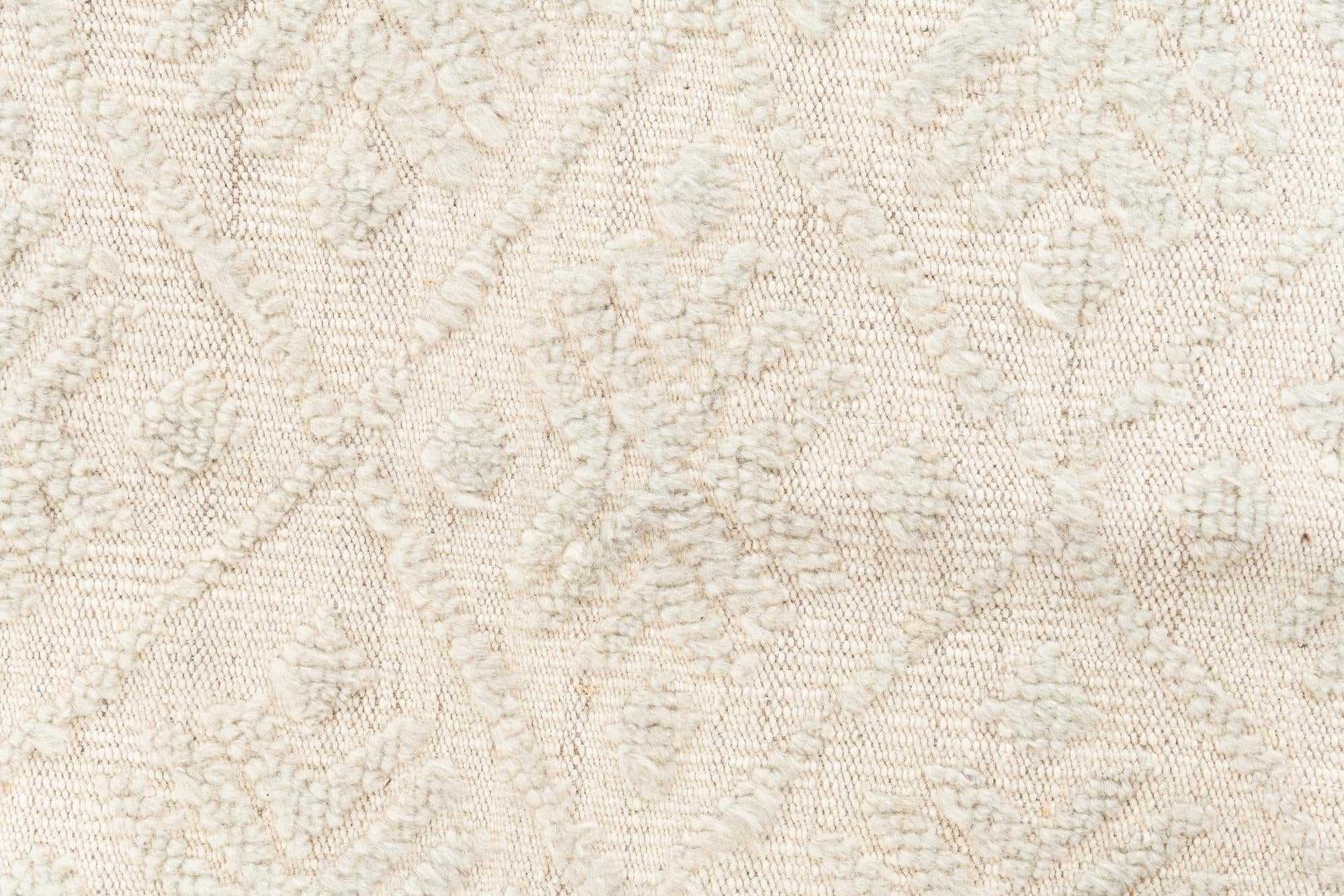9' x 12' 10 Hand Knotted Moroccan Wool Rug
