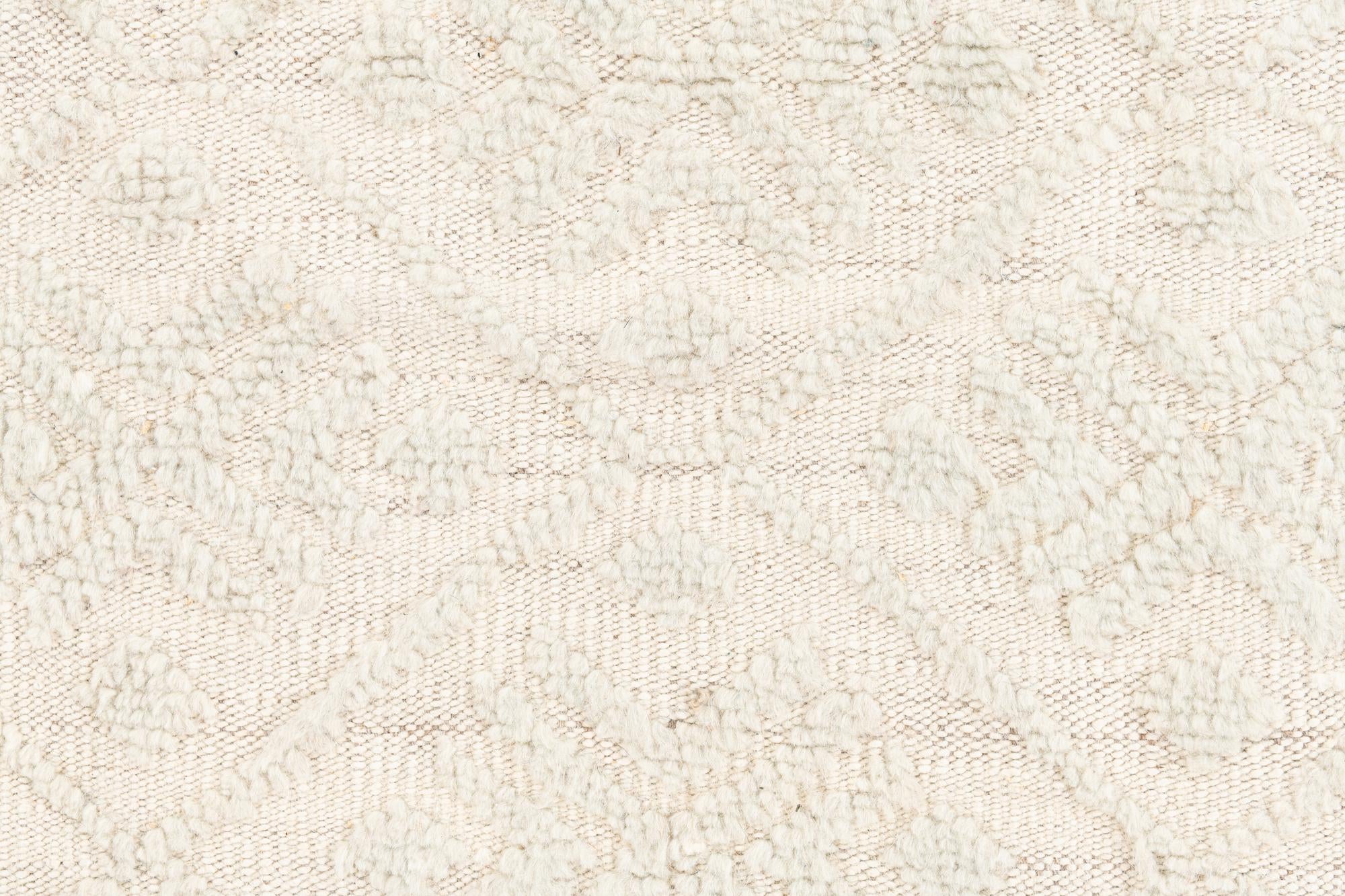 9' x 12' 10 Hand Knotted Moroccan Wool Rug