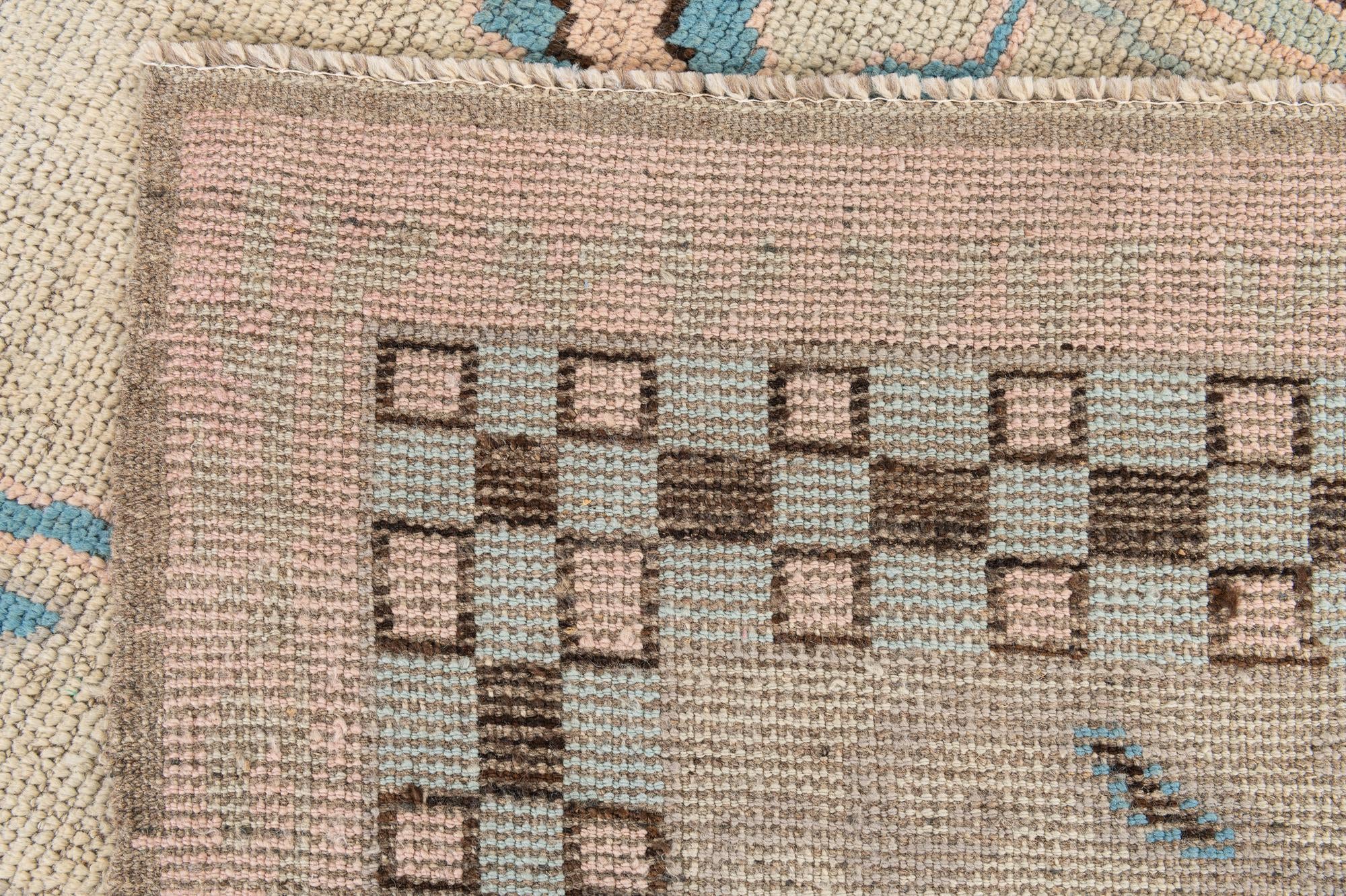 8' 9 x 10' 5 Hand Knotted Moroccan Wool Rug