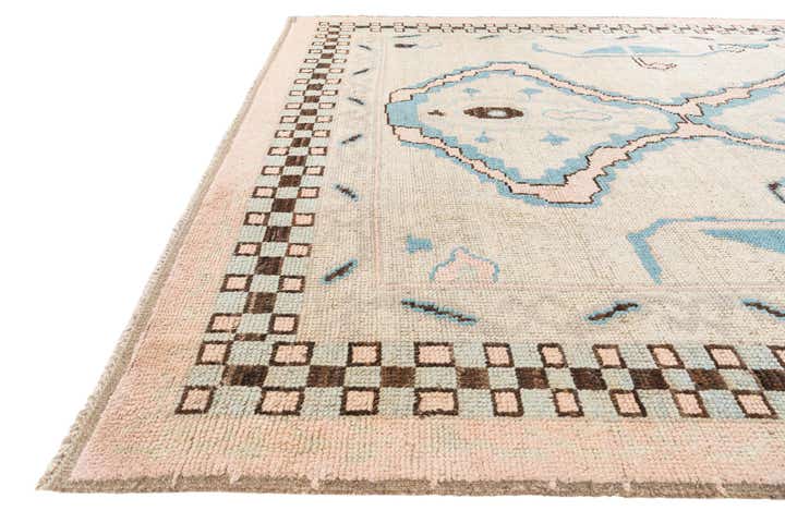 8' 9 x 10' 5 Hand Knotted Moroccan Wool Rug