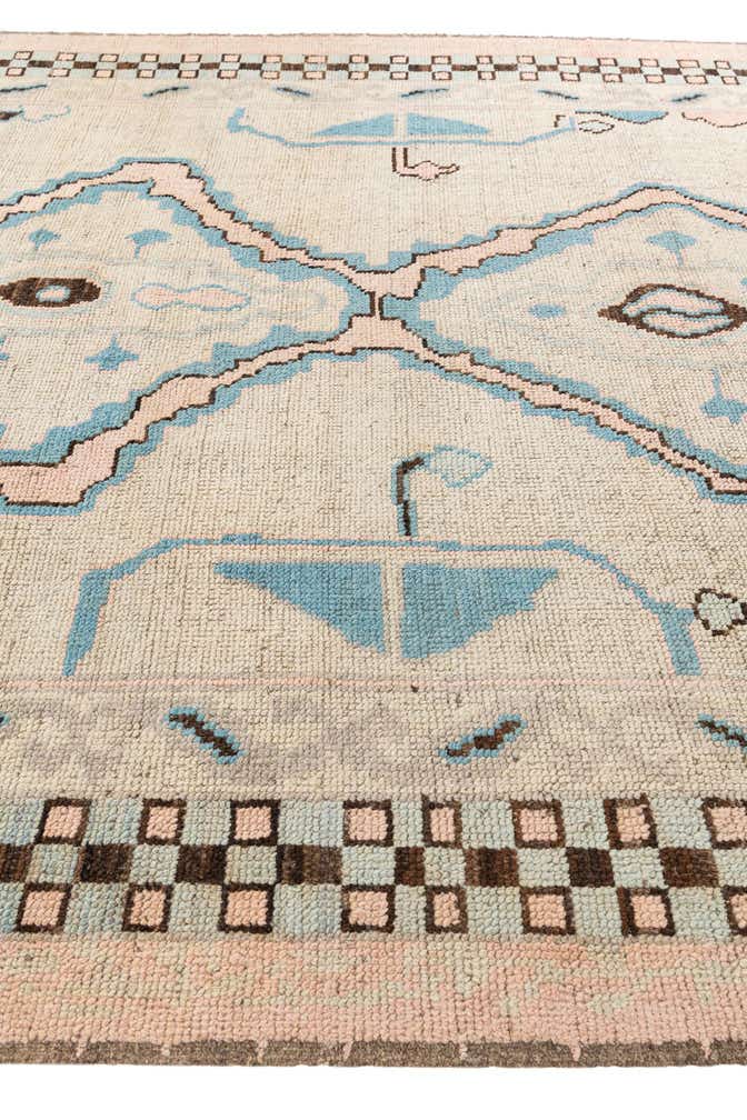 8' 9 x 10' 5 Hand Knotted Moroccan Wool Rug
