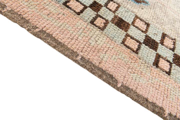 8' 9 x 10' 5 Hand Knotted Moroccan Wool Rug