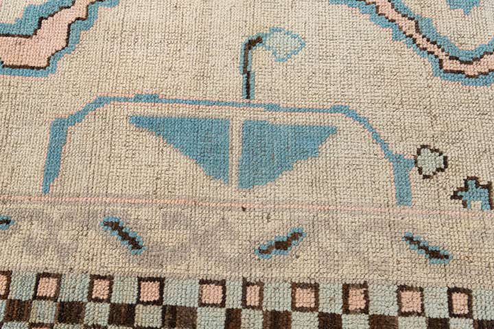 8' 9 x 10' 5 Hand Knotted Moroccan Wool Rug