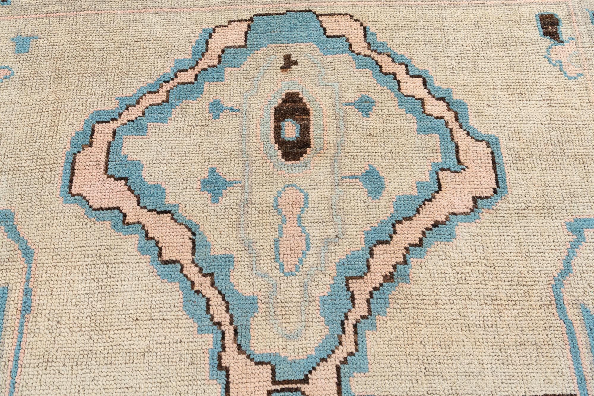 8' 9 x 10' 5 Hand Knotted Moroccan Wool Rug