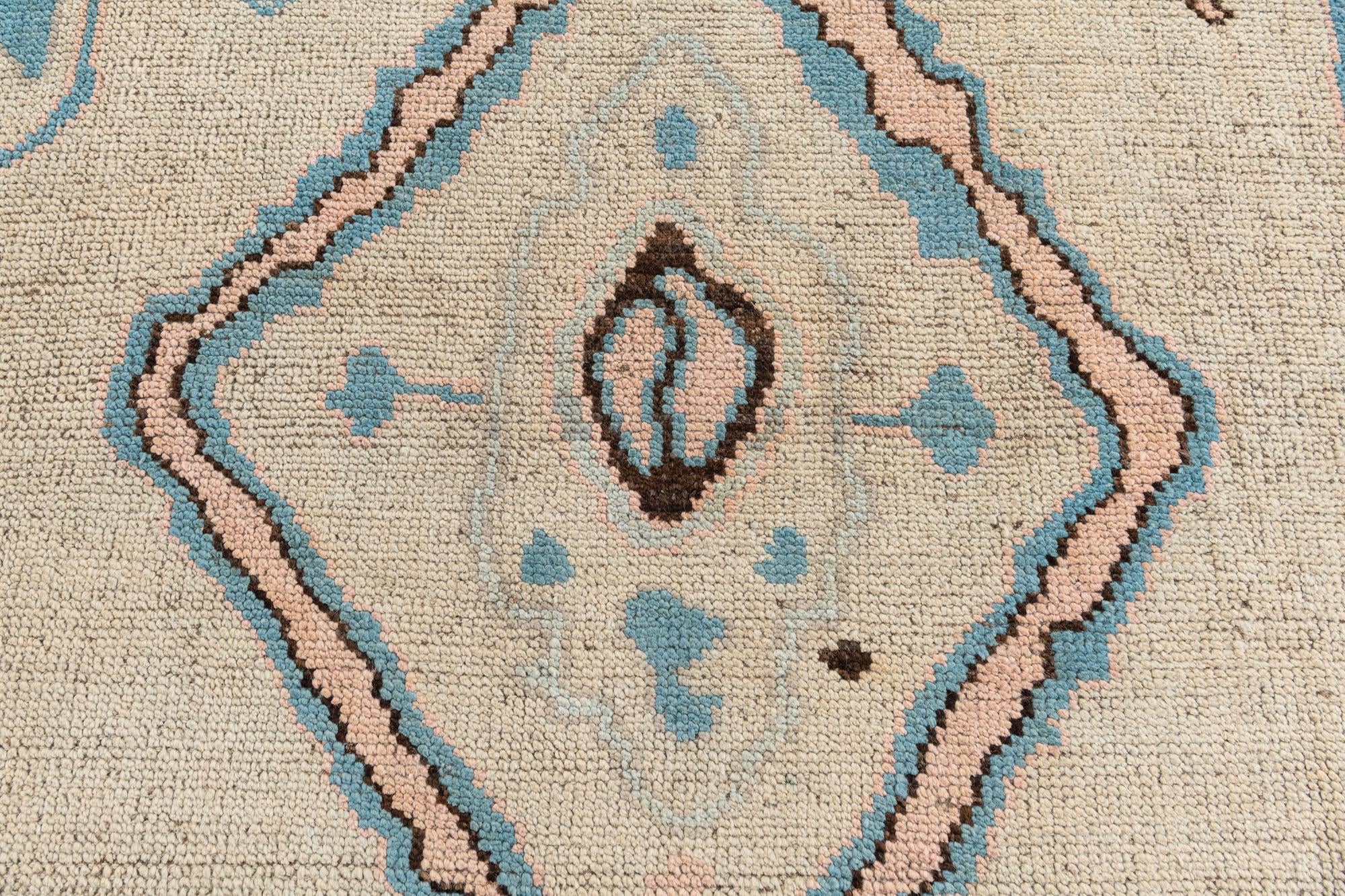 8' 9 x 10' 5 Hand Knotted Moroccan Wool Rug