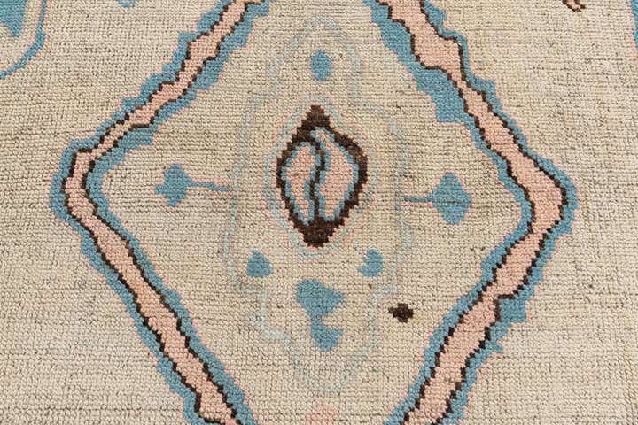 8' 9 x 10' 5 Hand Knotted Moroccan Wool Rug