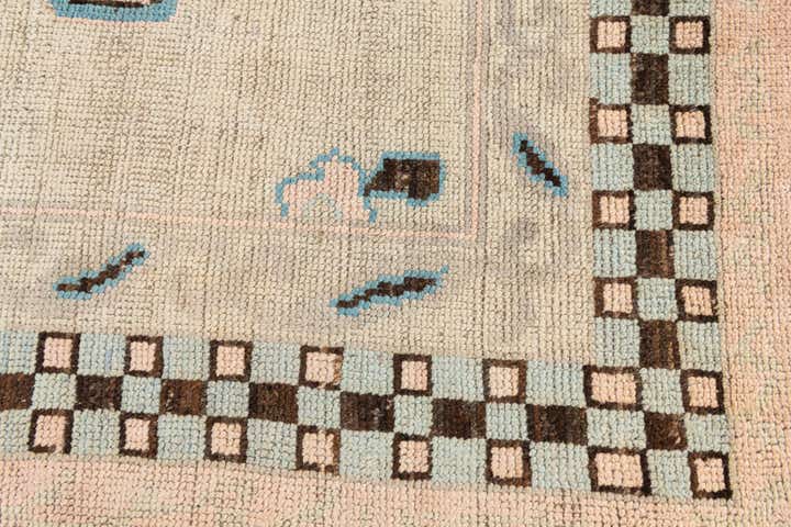 8' 9 x 10' 5 Hand Knotted Moroccan Wool Rug