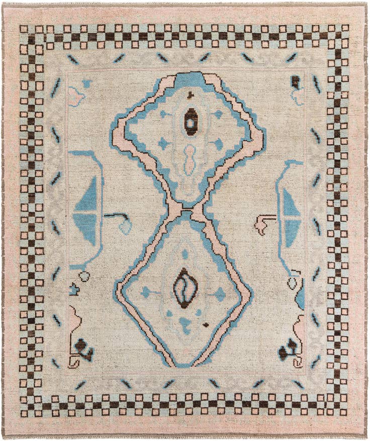 Detail image of 8' 9 x 10' 5 Hand Knotted Moroccan Wool Rug