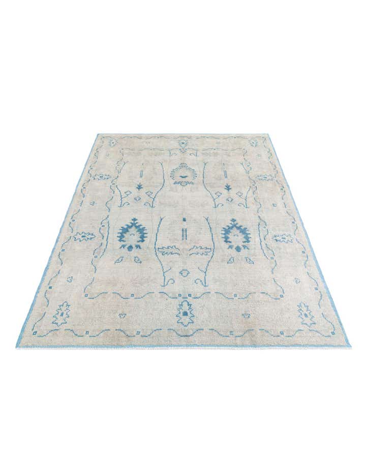 7' 9 x 10' 1 Hand Knotted Moroccan Wool Rug