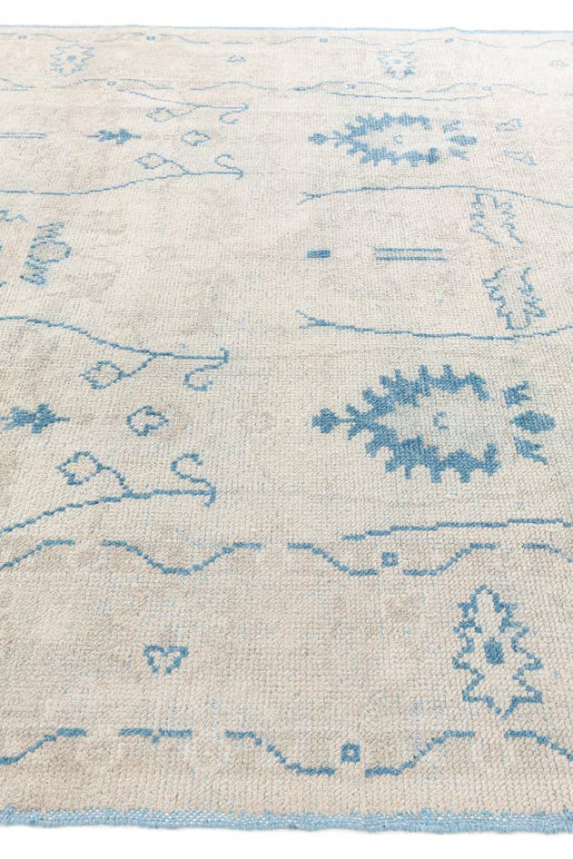 Detail image of 7' 9 x 10' 1 Hand Knotted Moroccan Wool Rug