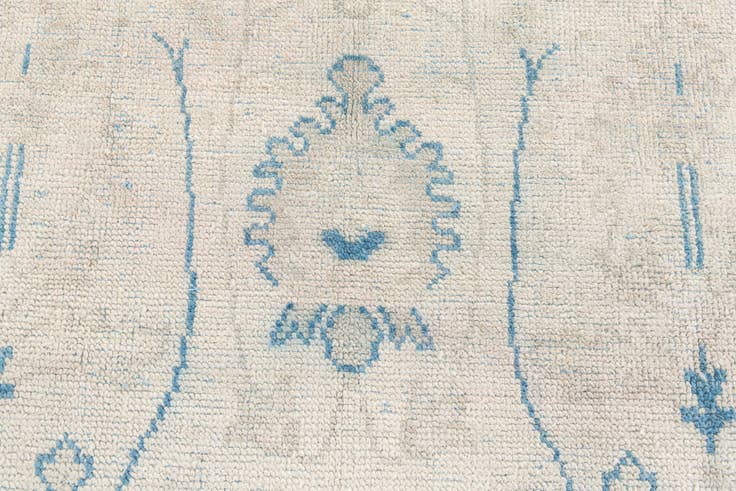 Detail image of 7' 9 x 10' 1 Hand Knotted Moroccan Wool Rug