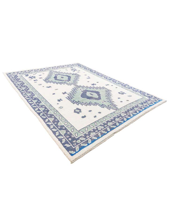 7' 10 x 9' 10 Hand Knotted Moroccan Wool Rug