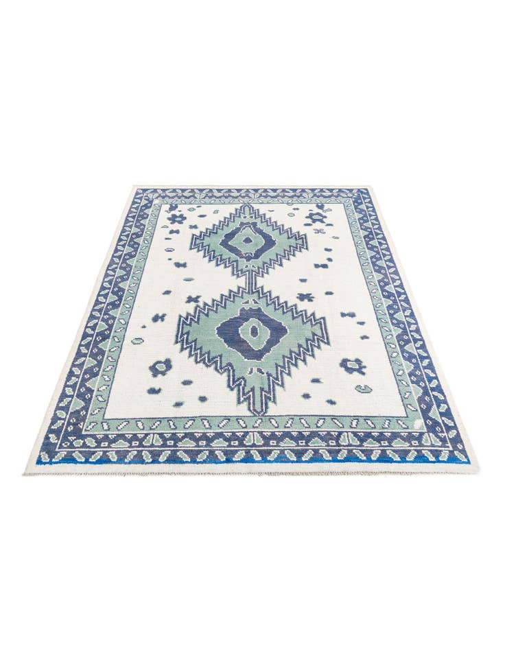 Detail image of 7' 10 x 9' 10 Hand Knotted Moroccan Wool Rug