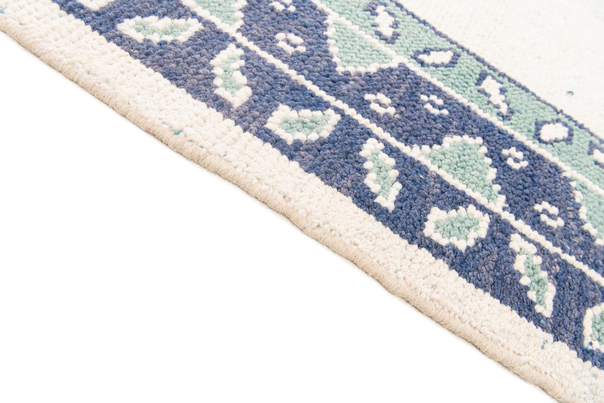 7' 10 x 9' 10 Hand Knotted Moroccan Wool Rug