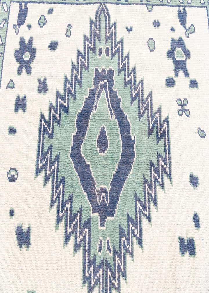 7' 10 x 9' 10 Hand Knotted Moroccan Wool Rug