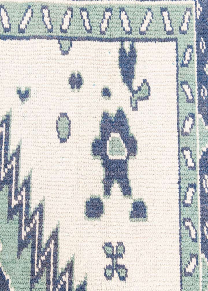7' 10 x 9' 10 Hand Knotted Moroccan Wool Rug