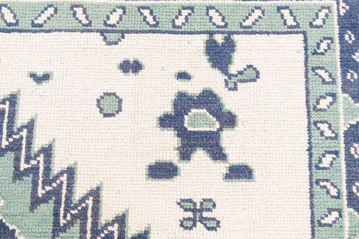 7' 10 x 9' 10 Hand Knotted Moroccan Wool Rug