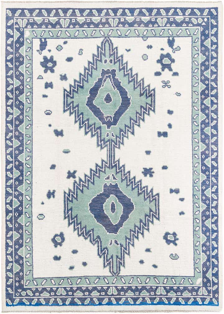 7' 10 x 9' 10 Hand Knotted Moroccan Wool Rug