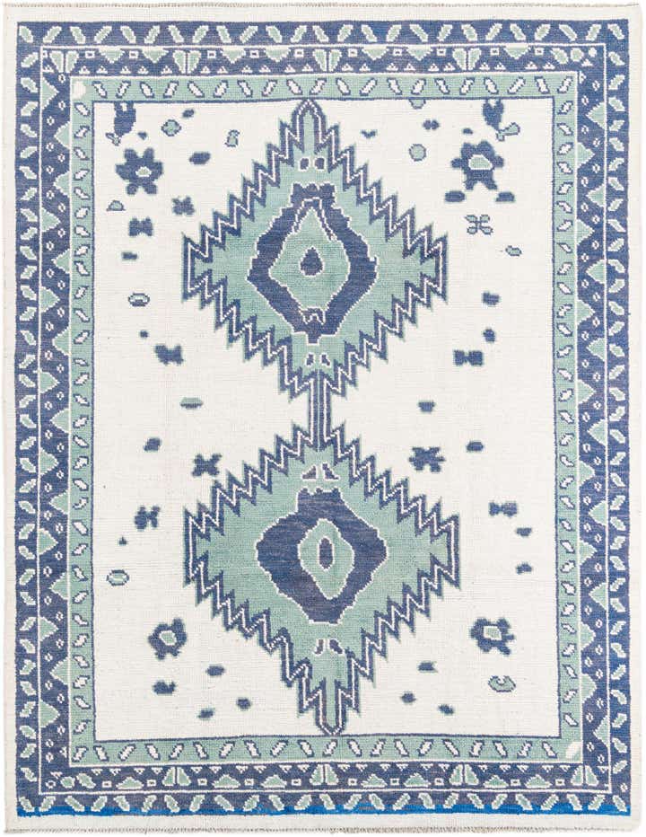 7' 10 x 9' 10 Hand Knotted Moroccan Wool Rug