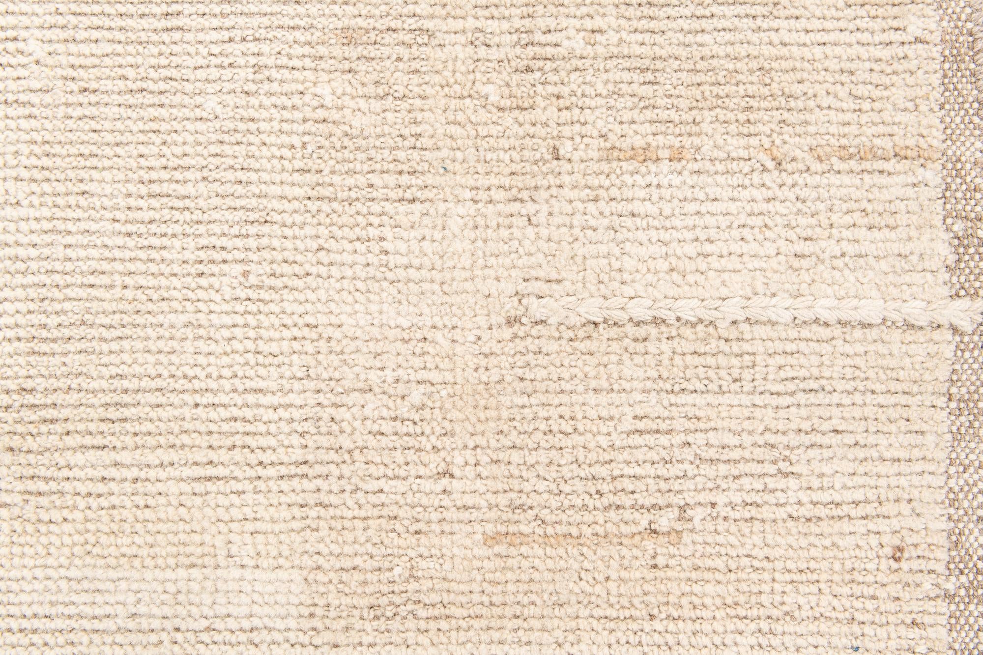 8' 2 x 9' 5 Hand Knotted Moroccan Wool Rug
