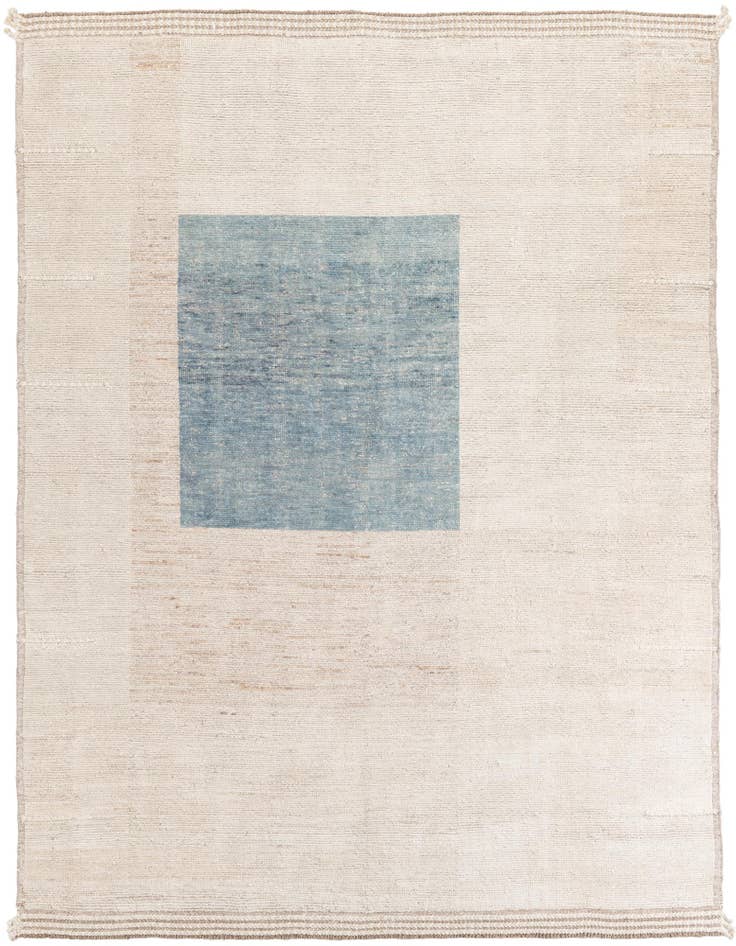 Detail image of 8' 2 x 9' 5 Hand Knotted Moroccan Wool Rug
