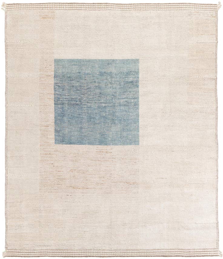 Detail image of 8' 2 x 9' 5 Hand Knotted Moroccan Wool Rug