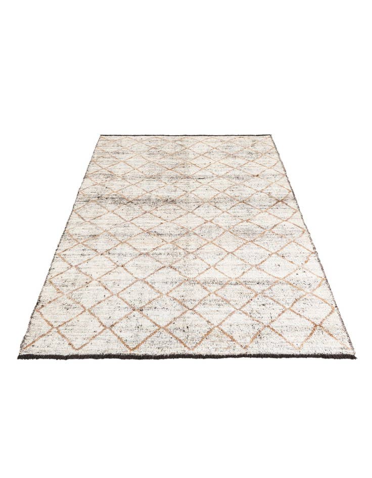 Detail image of 5' 2 x 7' Hand Knotted Moroccan Wool Rug