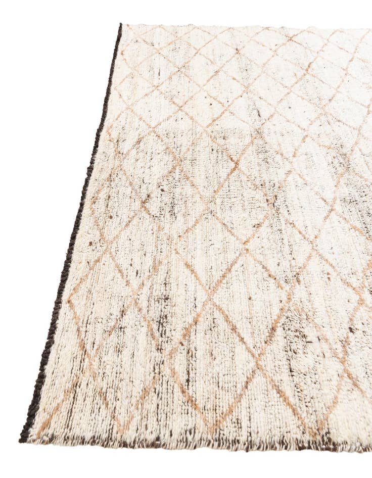 Detail image of 5' 2 x 7'  Hand Knotted Moroccan Wool Rug