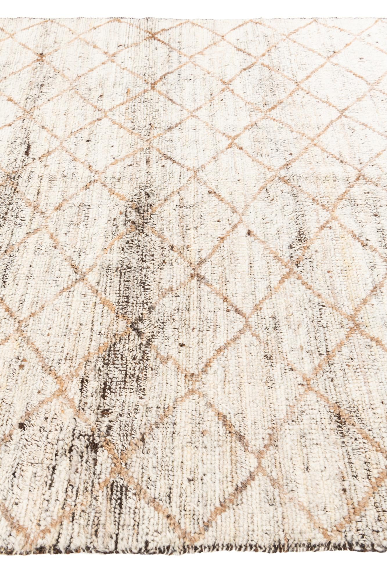 5' 2 x 7' Hand Knotted Moroccan Wool Rug