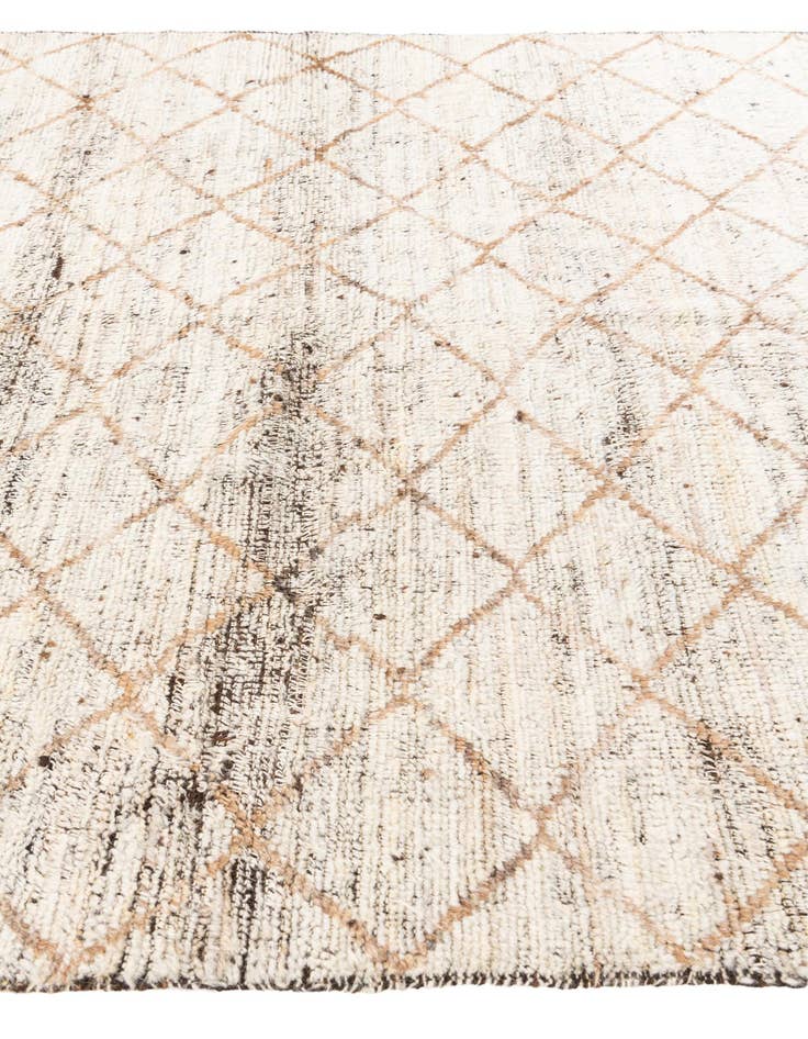 Detail image of 5' 2 x 7'  Hand Knotted Moroccan Wool Rug