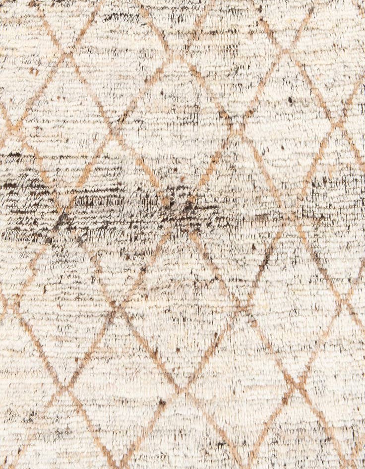 Detail image of 5' 2 x 7'  Hand Knotted Moroccan Wool Rug