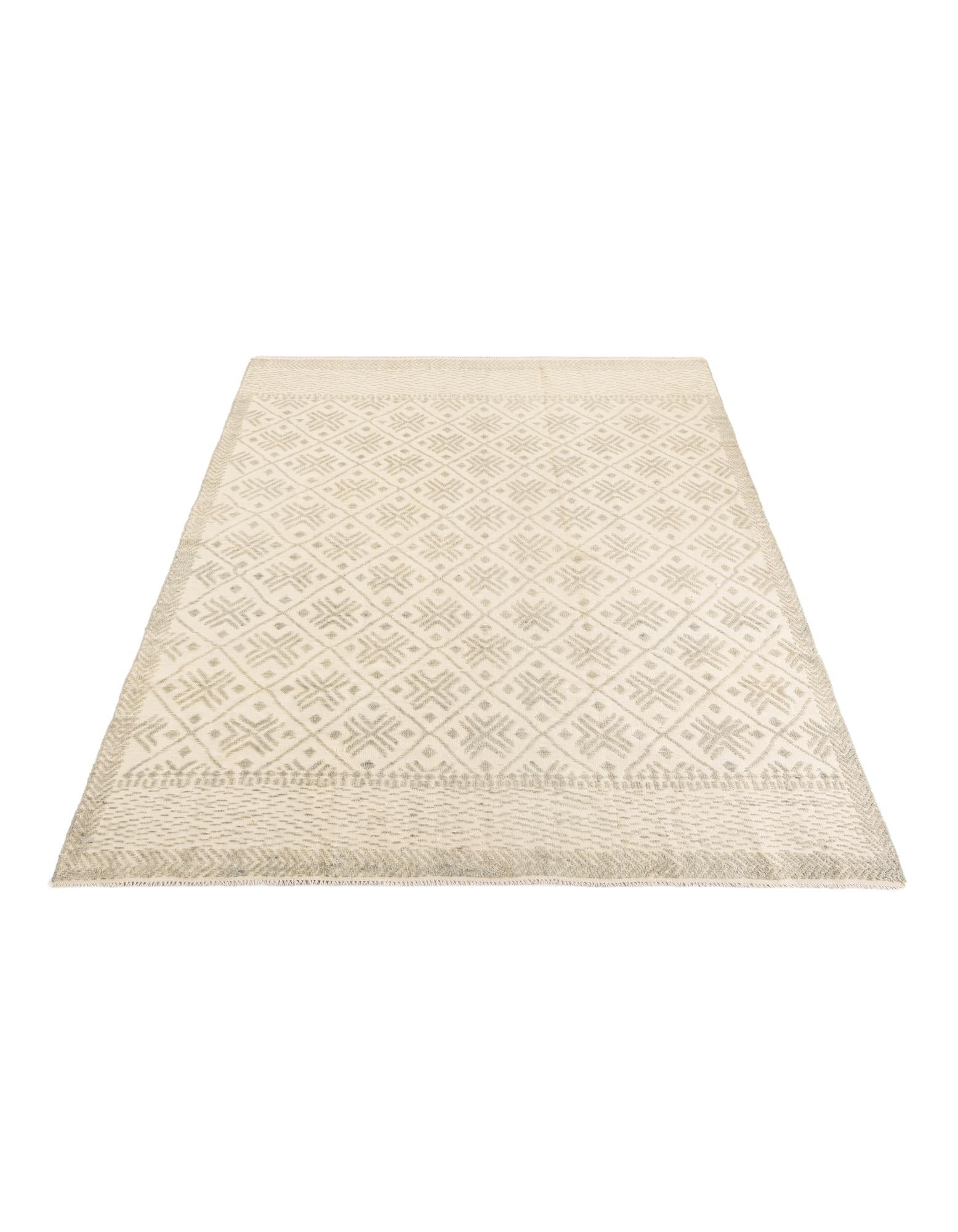 7' 10 x 9' 10 Hand Knotted Moroccan Wool Rug