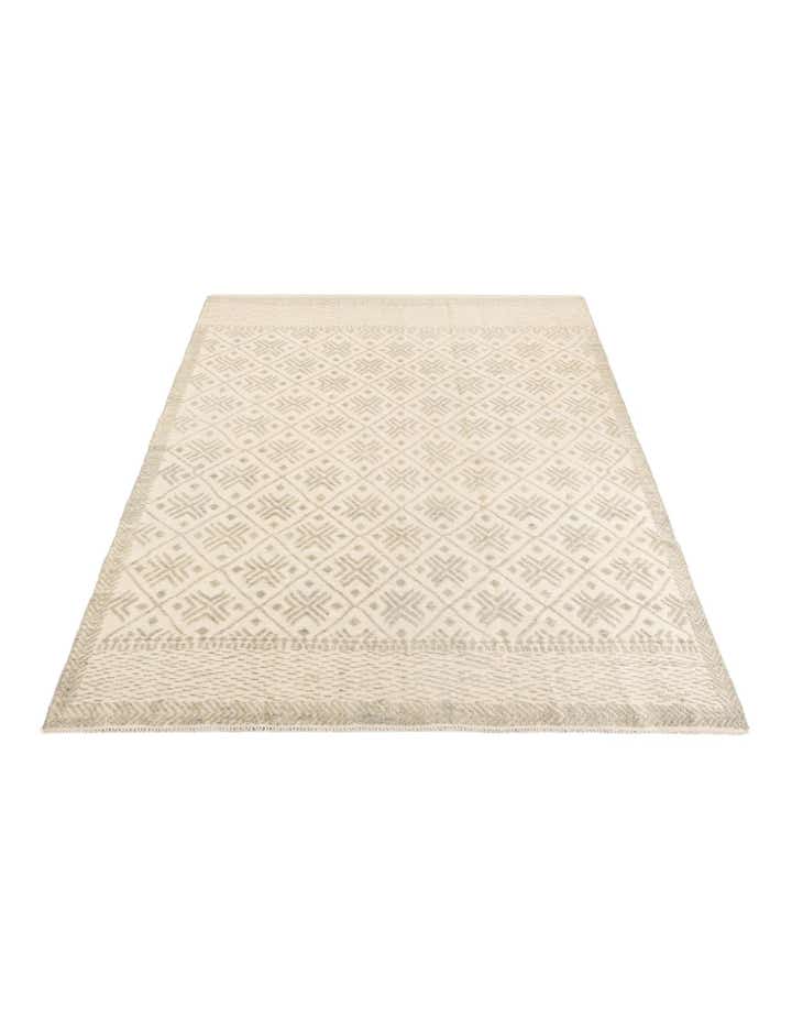7' 10 x 9' 10 Hand Knotted Moroccan Wool Rug