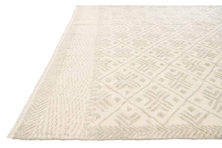 Detail image of 7' 10 x 9' 10 Hand Knotted Moroccan Wool Rug