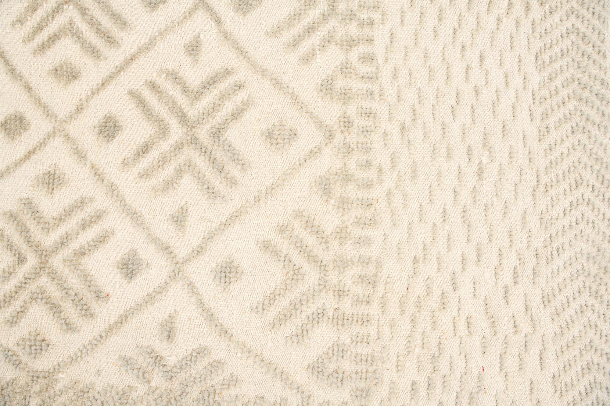 7' 10 x 9' 10 Hand Knotted Moroccan Wool Rug