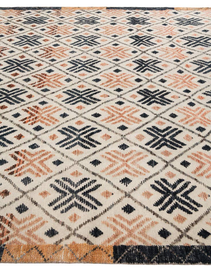 Detail image of 7' 7 x 10' 7  Hand Knotted Moroccan Wool Rug