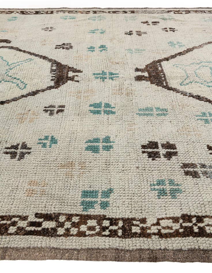 Detail image of 5' 8 x 7' Hand Knotted Moroccan Wool Rug