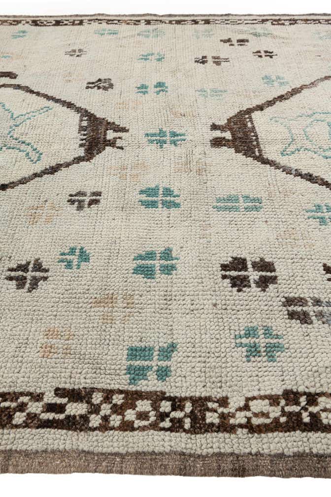 5' 8 x 7' Hand Knotted Moroccan Wool Rug