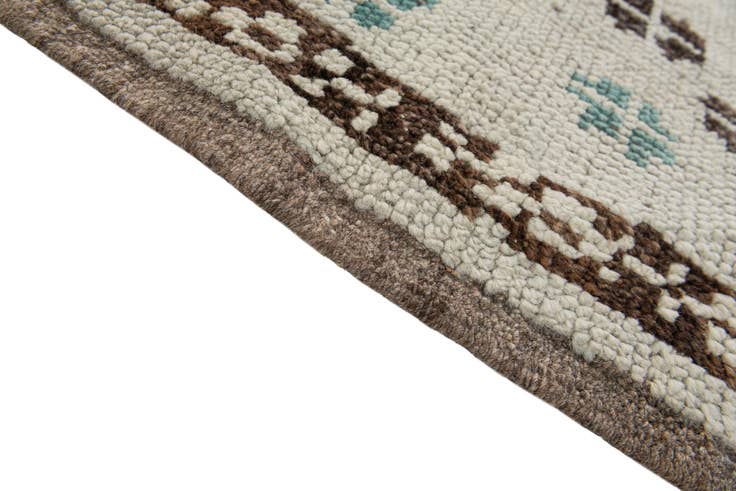 Detail image of 5' 8 x 7' Hand Knotted Moroccan Wool Rug