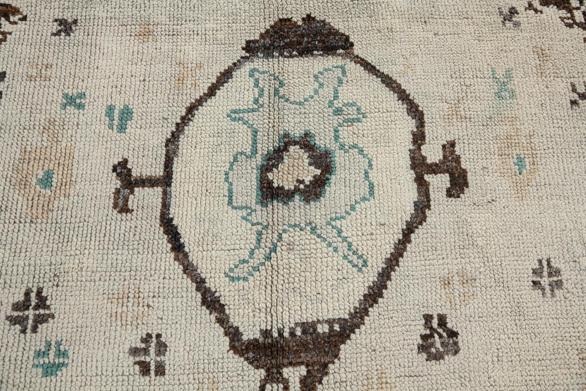 5' 8 x 7' Hand Knotted Moroccan Wool Rug