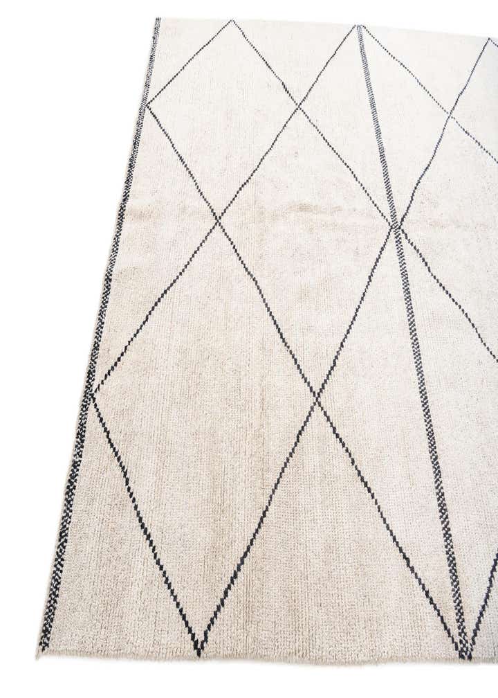 6' 5 x 9' 1 Hand Knotted Moroccan Wool Rug