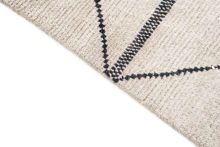 6' 5 x 9' 1 Hand Knotted Moroccan Wool Rug