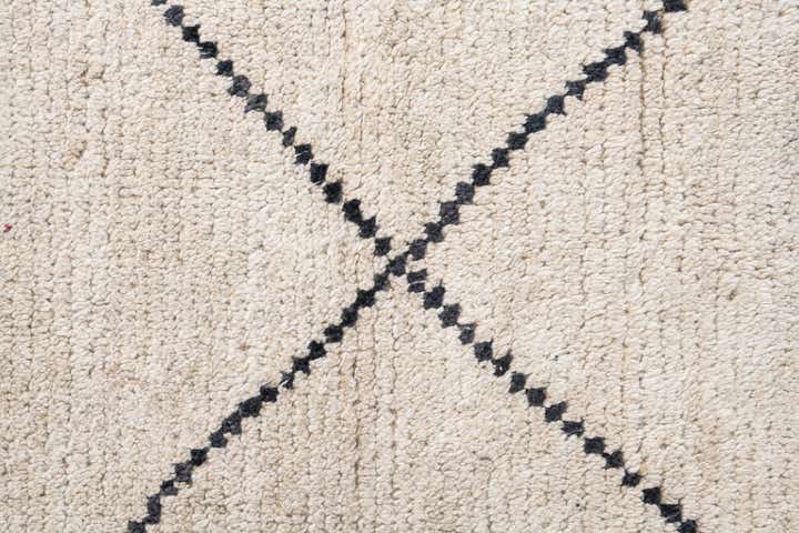 6' 5 x 9' 1 Hand Knotted Moroccan Wool Rug
