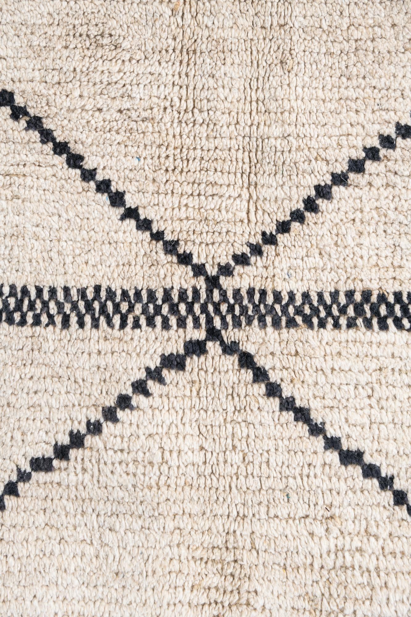6' 5 x 9' 1 Hand Knotted Moroccan Wool Rug