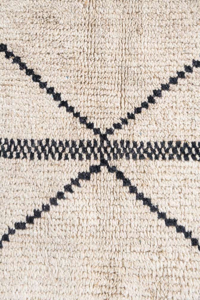 6' 5 x 9' 1 Hand Knotted Moroccan Wool Rug