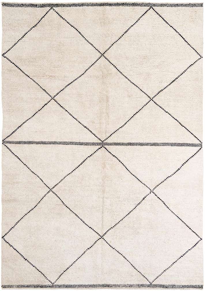 6' 5 x 9' 1 Hand Knotted Moroccan Wool Rug