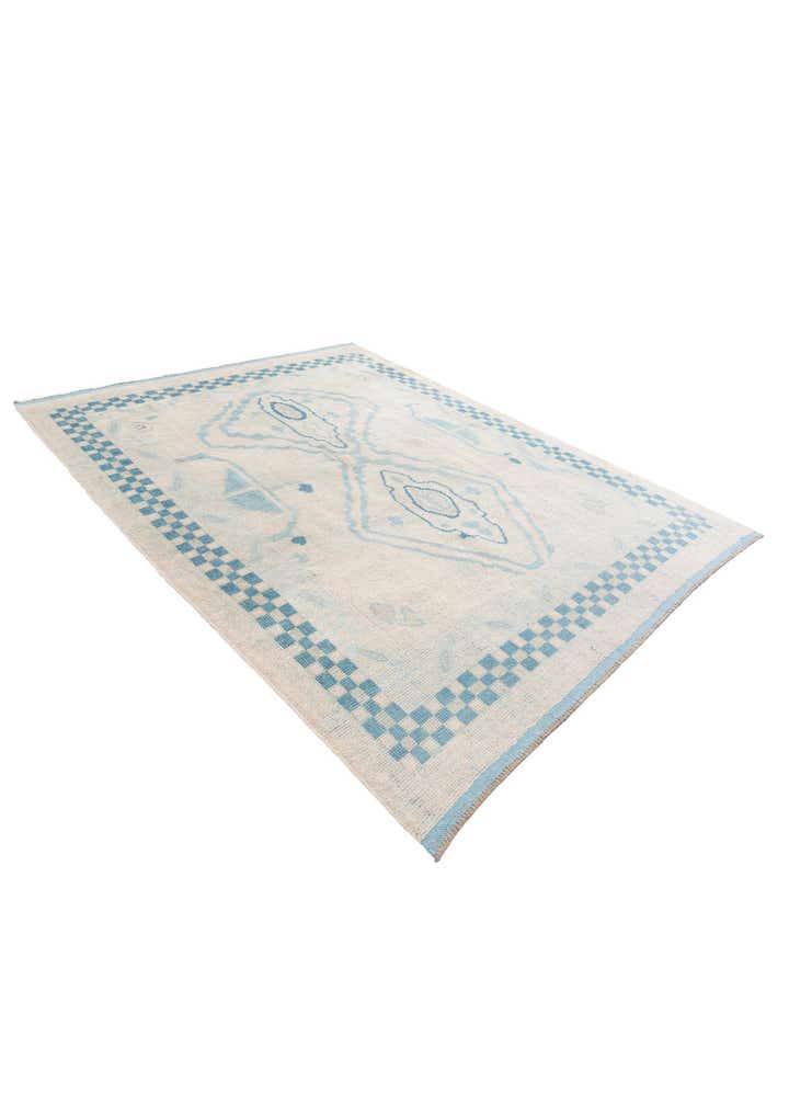 8' x 10' 1 Hand Knotted Moroccan Wool Rug